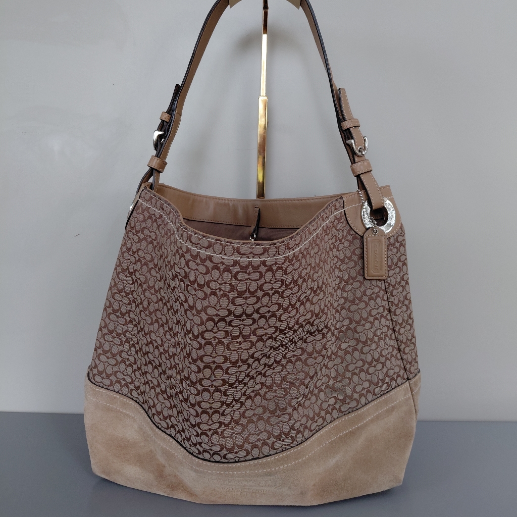 Coach Elegant Tan Designer Tote Bag